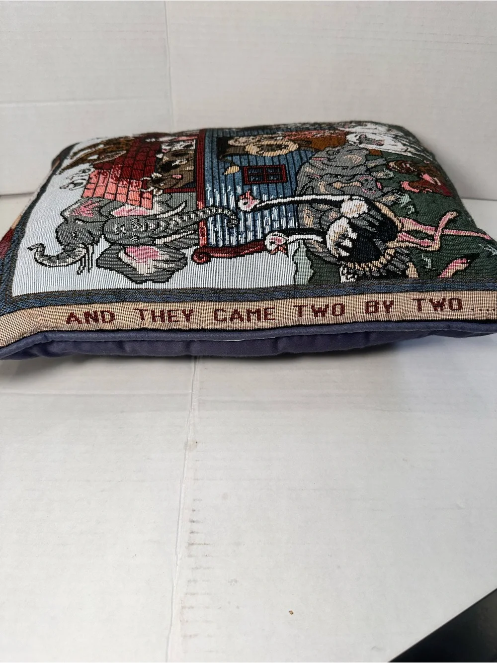 Tapestry Noah's Ark Accent Pillow - Multi